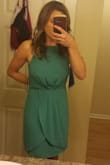 I don't have curves, but this dress gives me a little bit of a waist line. - Jackie G.