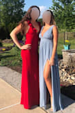 I wore this dress to my Ringdance (junior prom) and I was a little concerned about it working out since I was ordering it so close to the date of the dance. It came in and needed no alterations since I wore 4 inch heels. The dress is very comfortable and is tight, but has a good bit of stretch to it. Another concern of mine was that the top would be big and gape open when leaning forward, but it didn't budge the whole night. I absolutely loved it and would recommend to anyone. - Rebecca B.