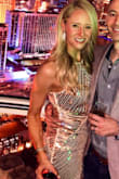 This dress was perfect for Vegas and fit TTS. However, the sequins stayed falling off the first time I tried it on. I'd love to wear it again but I don't know if it'll survive. Also, the overlay and lining are not attached, so be aware that if you're doing a decent amount of walking and dancing it may ride up. - Erika C.