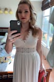 I absolutely love this dress and got tons of compliments while wearing it! The material is high quality and beautiful. It is was easy to take the wrinkles out as well! It was delivered very quickly after my order was placed. I'm so happy I chose this website and this dress! - Camanin C.