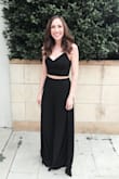 Love this so much! Super comfortable, but sill sexy! I wore it without a bra and had no problems. Just be prepared to wear heals with it if you're on the shorter end like I am! 10/10 would buy again. - Ashley