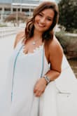 I really loved this dress, I was nervous that it was not going to be true to size when I ordered it because I of course procrastinated to buy a graduation dress, but I could not have been more thrilled when I received it! I wanted something more flowy and boho that didn't cling to my body shape, but still looked presentable to wear to a nice occasion. Would absolutely recommend this dress! - Noelle V.