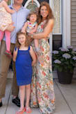 I've never received so many compliments on a piece of clothing before! Love this dress. It is beautiful and flattering. It is long-- (but so am I) --so it works with heels. If wearing flats, it might need to be hemmed. - Kristen J.