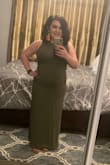 I love this dress!! Fits perfectly. I did have to get the length hemmed but I'm 4'9 so I wasn't surprised. Great for a night out! - Heather H.