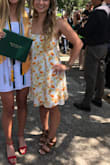 Wore this dress for graduation and it was perfect!! Super comfortable and flattering. It was a tad big though and it was hard to wear a bra with. Other than that, love this dress! - Taylor T.