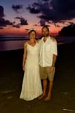 I chose this dress for our beach wedding in Costa Rica. It was perfect! It travels well. It's stretchy, formfitting, very comfortable and fits true to size. I loved that the back is a bit longer than the front. It made me feel fancy, and it's just beautiful. - Mara M.
