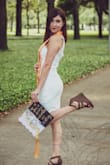 I wore this dress to my college graduation (and for my graduation pictures) and it was literally perfect. Exactly what I wanted. It fit me great, slim fitting and looked classy. I love the lace in the back. It was exactly what I was looking for. - Samantha C.