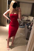 I've never owned a more flattering dress! The material is thick enough to hide any unwanted lines but light enough for you to move. Can't wait to wear this to a wedding! - Molly P.