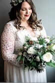 I cannot speak highly enough of this dress and the compliments I received at my wedding. So comfy but so elegant. So beautiful. As a short curvy girl I did need it altered for height but other than that it was amazing !!! - Taylor W.
