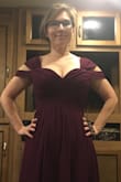 I'm a bridesmaid in my sisters wedding. We all have different styles. I was nervous about ordering a dress online. I've always tried my clothes on then purchased them. So I was very happy it fit. I'm going to have it hemmed but I'm short so I'm used to that part!! I'll definitely order again from Lulus. - Misty B.