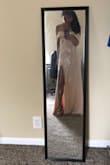 Bought this for my cousin who is my MOH and it fits her perfectly! She looks absolutely stunning in this dress and would give it a 10/10 if possible. She did say that the top seemed a little big since she's smaller breasted. But nothing a good push up can't fix. She ordered a small, is 5'5 and said the length is perfect. - Meagan B.