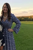 Perfect length for me! It has a tie that you can tie loose or right according to your body type. Great for winter or late fall weddings! - Sara F.