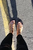 I am absolutely in love with these sandals! They are so unique! I ordered the black pair first and received so many compliments that I went back and ordered the nude and another black pair. They are so comfortable too!! - Francie W.