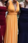 I loved this dress!! It fits very nice line and the neckline is awesome! I got so many compliments on the color. Definitely would recommend. - Madison C.