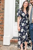 I ordered this dress for a spring wedding and it was perfect! The wrap/strap mechanism took me a minute to figure out, but once you've tied the strings together it is very secure. I got tons of compliments on it! - Sarah M.