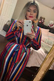 This dress is gorgeous. Beautiful colors. It was my mother's day dress for dinner. I felt so beautiful just like this dress! - Karina C.