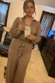 One of my favorite pieces I got from Lulus. Perfect to size. It stretches and very comfy! - Karina C.