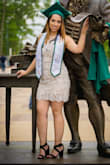 I fell in love with this dress and wanted to take my graduation pictures in it. I did find the fit was a little loose on me but nothing major because it still looked great! I would definitely recommend, especially since I couldn't find one in stores. - Helen L.