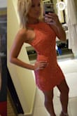 I wore this to a beach wedding as a Grossman's date. Everyone lovedddd it! Only thing, it washes poorly (pils) so I would reccomend a garment bag on delicate or dry cleaners. Still love it! - Sara B.