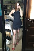 This dress is gorgeous. I bought this for a wedding, and I ca't wait to wear it. It fits perfectly so I don't need to wear a bra. The cut of the top is so flattering. It's also the perfect length for me which is great because sometimes small dresses are too short on me. Overall this is a great dress, and I would definitely recommend! - Lindsey K.