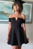 Perfect dress for graduation! Received soooooo many compliments, not too fancy but just right! You won't be disappointed! - Chavon R.