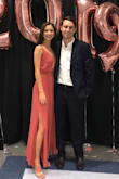 I wore this dress to my college grad ball, and I got so many compliments! I'm small chested and I was a bit worried about the deep cut, but with a little fashion tape that was no problem. The dusty pink was a beautiful color and the back was just revealing enough. I paired it with some strappy nude heels (the dress was just long enough for me to wear heels since I'm tall) and a gold layered choker/ long necklace and gold hoops. The fabric was also super comfortable and not too wrinkly. - Sierra T.
