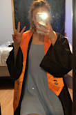 My dress fits perfectly and it's very comfortable! I'm so excited to wear it so graduation! The color is exactly how it looks on the picture, but my lighting in my room is bad. - Meara B.