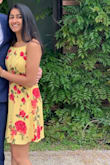 I felt so confident and comfortable in this dress which I wore to a May wedding! It is perfect for the occasion. I got so many compliments on this dress. The color is beautiful too!! - Anushka G.