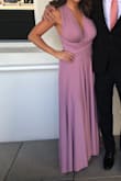 Wore this to a wedding. It is super flattering, comfortable, and classy. I got so many compliments about my dress. I dressed it up with heels and accessories but it could easily be dressed down with strappy sandals. It can be worn multiple times too since it's convertible! - Sarah T.