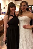 I bought this dress for a friends wedding. Be sure to measure your true waist and bust. I was able to get it to zip with some effort, no bra, but it was a little tight. The fabric doesn't have any stretch. It was the perfect length for me. Solid dress for the price. - Sandra S.