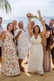 I wore this dress for our 25 year renewal of Vows in Jamaica. I got a lot of compliments and felt great. I ordered XL so I had to have it hemmed however, I could have worn a Large. It ran a little big. - Carrie S.