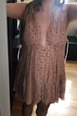 Bought this dress for a summer vacation and was really disappointed. The sleeves are really large and will fall off unless you have a long torso. The dress is also extremely short. I've ordered from Lulus so many times and their products are short but I love it that way... this dress however, was WAY too short. I'm 5'7 and if I moved too quickly you'd see my underwear. Also, there's a ton of excess material on the dress which causes you to look big. I wouldn't suggest this dress, unfortunately, :// - Megan E.