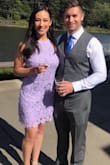 Love this dress. It is beautiful and classy, I got the lavender color and I love it. Lately, I've been having trouble with Lulus sizes and been between small and medium, but this medium fits well without being too big and is comfortable! - Amanda L.