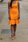 I love this dress and the material. Fits true to size and the color is very bright and beautiful. - Kennychard L.
