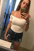 Fits perfectly! So flattering! I tried it on with high waisted shorts and I'm obsessed! The material is a little thinner than I was expecting, but it's honestly ideal for summer! - Jamie E.