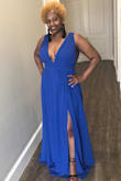 I wore the dress to a wedding and compliments were flying from every direction. The color is gorgeous and the fit was perfect. It was a bit long, but I didn't mind it. The silicon strip under the shoulder strap allows for a secure fit. I was jumping up and down and never worried about a nip-slip. Fast delivery. I'd definitely order from Lulus again. - Selamawit A.