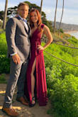 I wore this dress to a friend's wedding, and I loved it. It was slightly tight in my rib cage but other than that it fit perfectly. - Amber P.