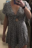 Super cute! No complaints! Works with sticky boobs or pasties! Pretty short, but still covers everything. - Erin H.
