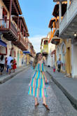 Love the lively colors and how flowy this dress is. Lots of ruffles so I rolled it to save space in the luggage and it came out fine in the end. Perfect for vacation! - Vanya G.