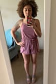 Love the color, perfect for my olive skin tone. True to size. Perfect for spring and summer and I can't wait to wear on my honeymoon. Wish they had more colors! - Kelly W.