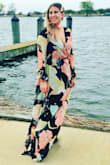 I am so in love with this dress! The print is so unique and beautiful. This dress runs large on top and long. Definitely size down. - Leah L.