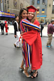I wore these for my graduation and absolutely loved them! I did a lot of walking around that day to pick up my family and then go to the venue and they were SO comfy. I love where the ankle strap hits! They're fairly tall so I was surprised that the process of breaking them in wasn't worse. I can't wait to wear them again! - Cassie C.