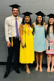 I loved the dress, except it didn't really cover my chest, so I had to wear a white bandeau so my bust wouldn't be exposed to my entire graduating class. It was still cute. I got a size medium. - Abigail B.