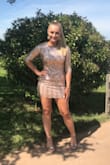 Bought this dress for my daughter's high school dance and she loves it! I wanted something with a little more coverage and this was perfect! It is short though and she has to be careful....but still a great dress! - Katie K.