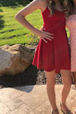 The top of the dress was a little too big but I had it altered and it turned out beautiful. It was for a dance and was perfect!! - Angela W.