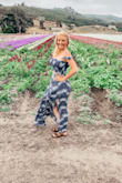 This dress is so soft and very flattering! I love how long and flowy it is. This can be dressed up or down depending on shoes and accessories. Casual day at a winery or lunch with friends, dressed up for a night out or for a wedding! I cannot wait to have another occasion to wear it again on! - Krysten E.