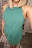 The color is beautiful and it is so flattering around the midsection! I got it for my graduation and received a lot of compliments on it! - Allison C.
