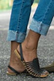 This sandal is the perfect mix between casual and semi casual... perfect for a mixture of outfits. - Raeshma R.