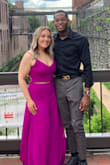 The look of this jumpsuit was perfect for a rehearsal dinner that I was attending. I got so many compliments, especially on the color! I did have to get it hemmed because I'm very short, but I expected that. Definitely do yourself a favor and make this purchase! - Kylie B.