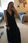 This is such a cute dress! I love the color, and it's much prettier in person. The lace is very detailed and elegant. It also made my bust look good! It's not too long and it's very lightweight! Would recommend! - Reg D.